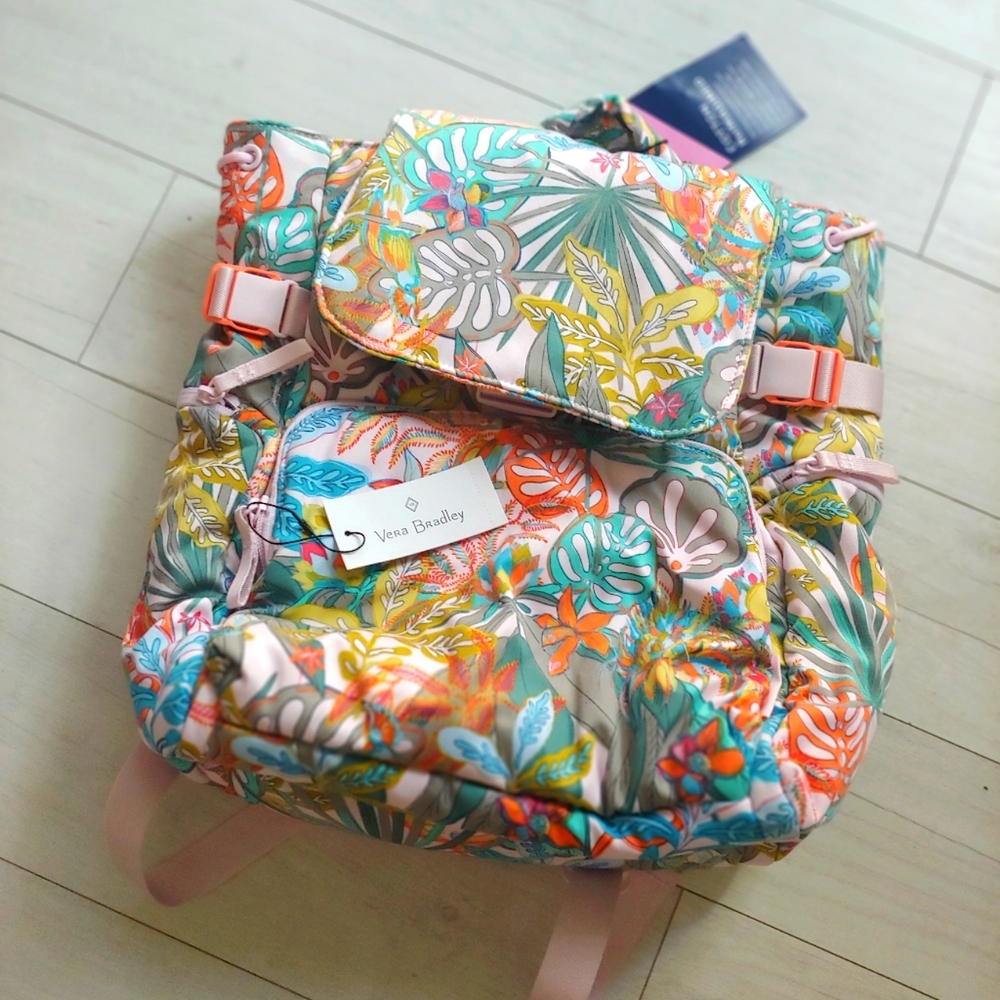 Vera Bradley NEW Rain Forest Canopy Backpack